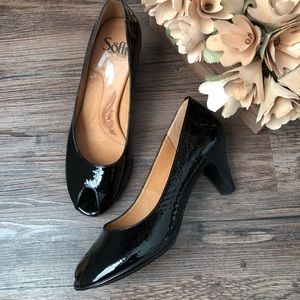 👠[Sofft] Black peep toe Heel